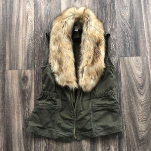 Vintage America Faux Fur Vest